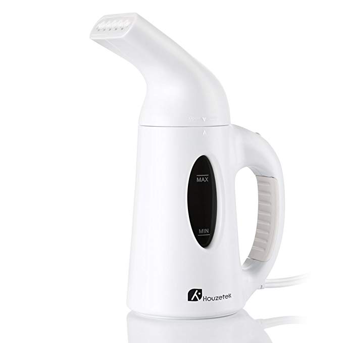 Houzetek Garment Steamer, Portable Handheld Fabric Steamer Fast Heat-up Powerful Travel Garment Clothes Steamer with High Capacity for Home and Travel