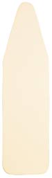 TIVIT UniFit Universal Padded Ironing Board Cover - Stretch Cotton Material Fitting Ironing Boards: 50” to 60” Long, by 13” to 19” Wide (Felt Padding unattached & Included) - Sharp Beige