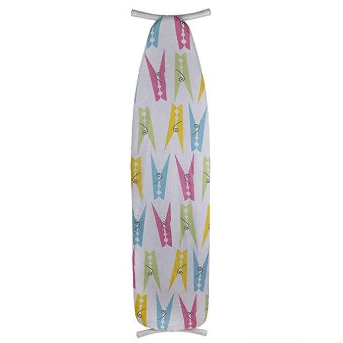 Home Basics Sunbeam Cotton Ironing Board Cover with Printed Pattern (Clothespins)