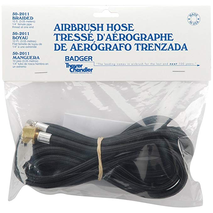 Badger Air-Brush 10-Feet Company Braided Air Hose (New Version - Limited Edition)