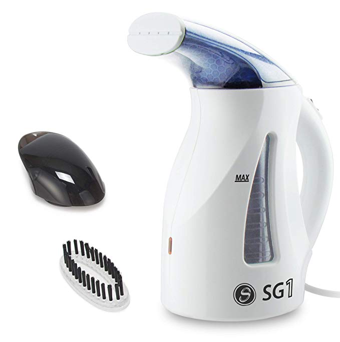 Handheld Garment Steamer For Clothes And Fabric - 30 MINUTE Powerful Steam 2 Min Fast Heat-up - Huge 400ml Capacity 1100W Portable Clothes Steamer With 8ft Cord - Small To Use As Compact Travel Kettle
