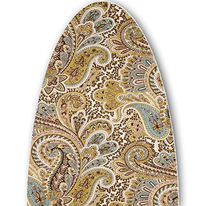 ClarUSA Premium Ironing Board Replacement Cover Fits Broan Nutone Models Chocolate Paisley Print