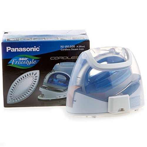Panasonic 360º Freestyle Cordless Iron with Carrying Case NI-WL600 BLUE COLOR