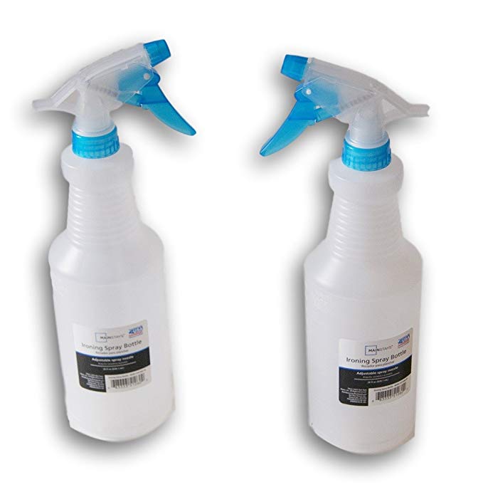 Plastic Ironing Spray Bottle - 28 Ounces - 2 Count