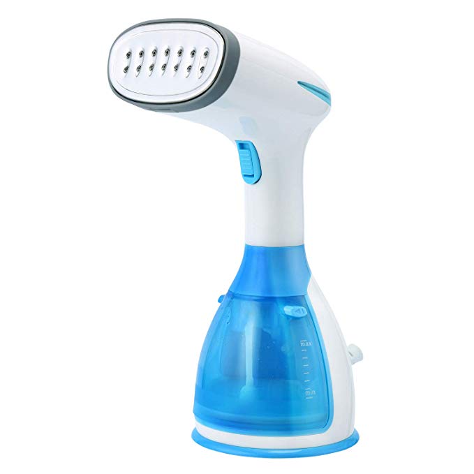 Alibasis Steamer for Clothes, 280ml Powerful Hand Held Garment Fabric Steamer With Two Brush, Fast Heat-up, Auto-Off, Portable For Home and Travel