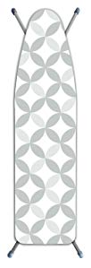 Laundry Solutions by Westex Deluxe Extra Thick Geo Tonal Circles Ironing Board Cover, Gray