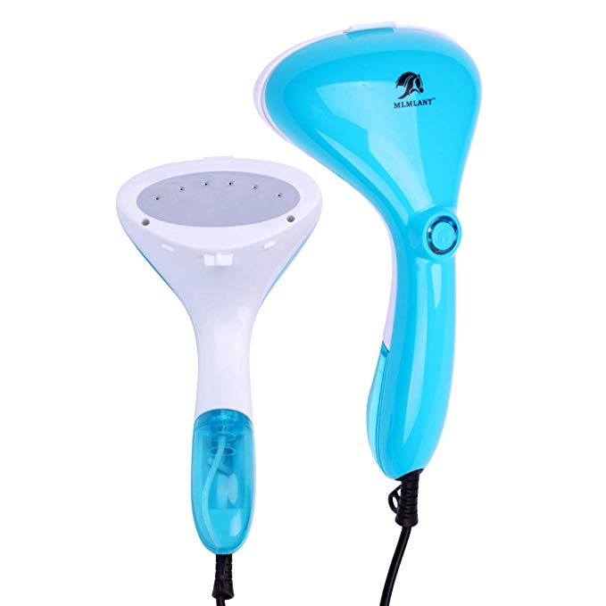 MLMLANT Clothes Steamer Compact Fabric Garment Steamer Iron – Hand Held Robust Steamer with Quick Heat-up - Four Convenient Attachments - Portable Steamer Perfect for Travel and Home Use