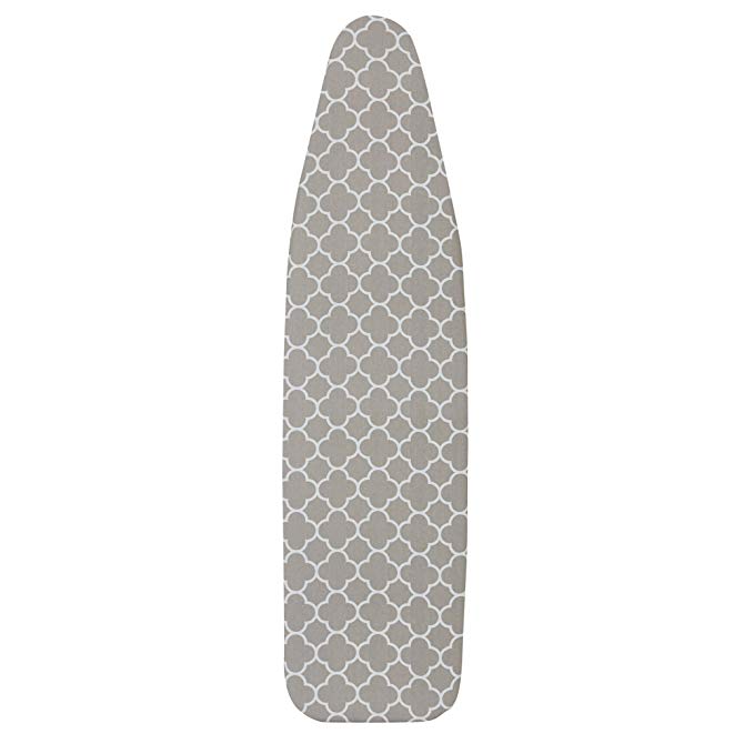 Household Essentials 80098 Ironing Board Cover | 100% Cotton | Gray Trellis