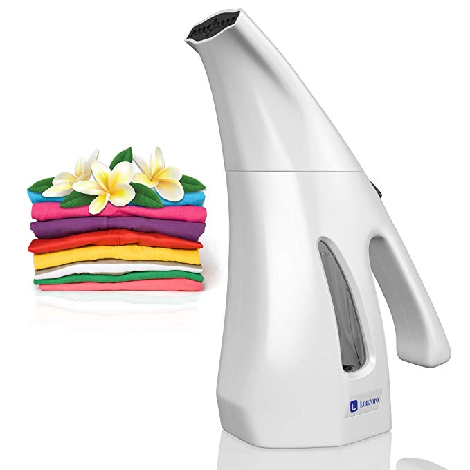 Lonzoro Steamer For Clothes, Powerful Wrinkle Remover, Clean Sterilize And Steams Garment Fabric, Portable, Handheld With Automatic Shut-off Protection Home&Travel Use