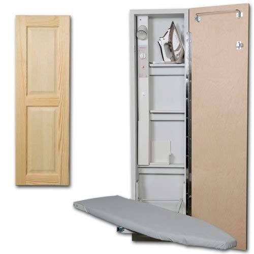 Premium Swivel Ironing Center Color (Door Style): Raised Pine Panel, Door Hinge: Right