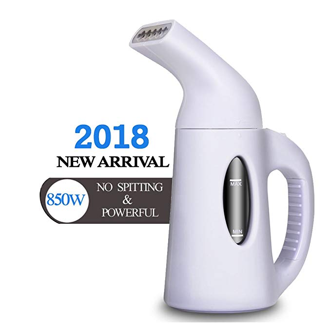 misokoo Steamer For Clothes, Clothes Steamer,Portable Steamer For Clothes Portable Garment Steamer 850 Watt Powerful Clothes Steamer Wrinkle Remover. Reject Spit Out Water Compact-Travel Steamer