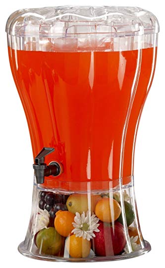 Buddeez. Unbreakable 3-1/2-Gallon Beverage Dispenser with Removable Ice-Cone (Limited Edition)