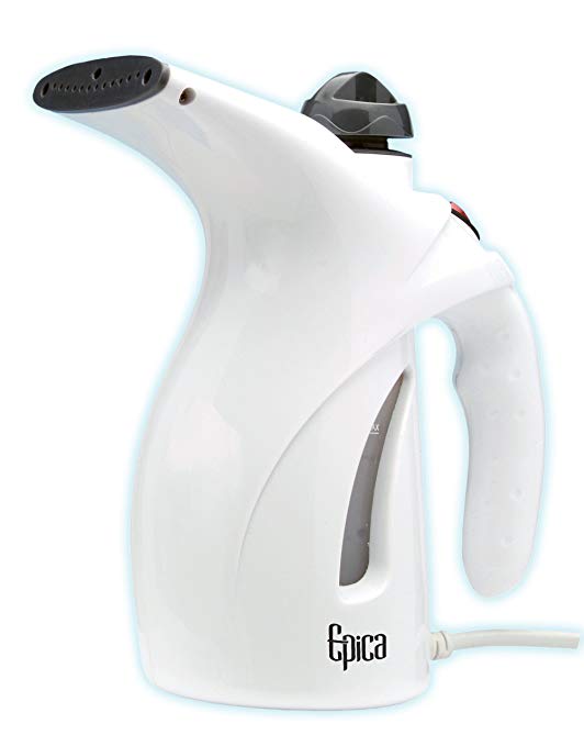 Epica Powerful 800 Watt Handheld Garment Steamer for Clothing with Fabric Brush and Lint Remover -12 Minutes of Continuous Steam!