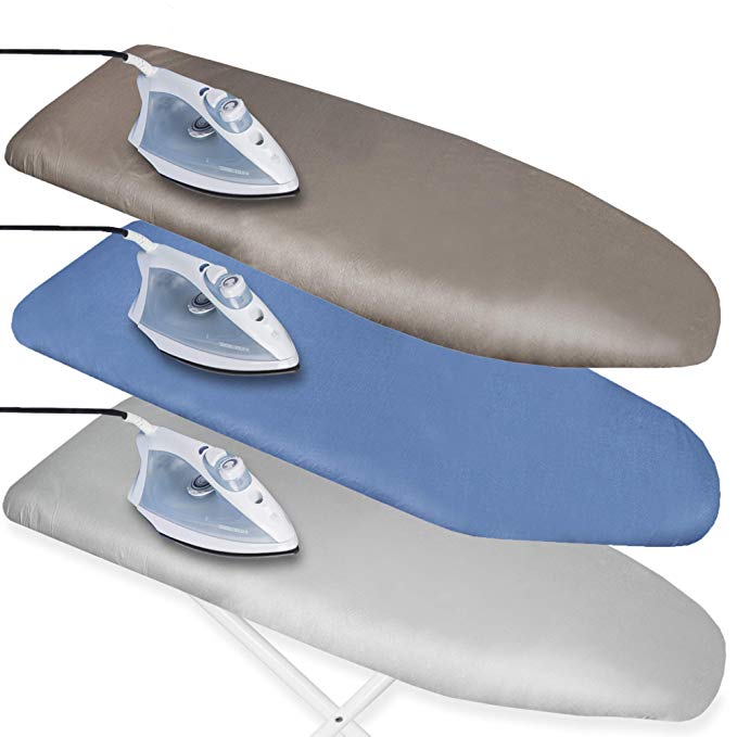 Home Intuition Scorch Resistant Silicone Coated Ironing Board Cover and Pad (Any Color Will Do)