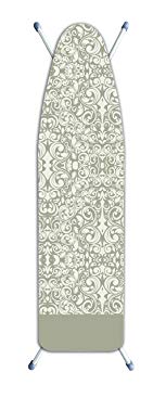 Laundry Solutions by Westex IB0320 Deluxe Extra Thick Damask Ironing Board Cover, Beige