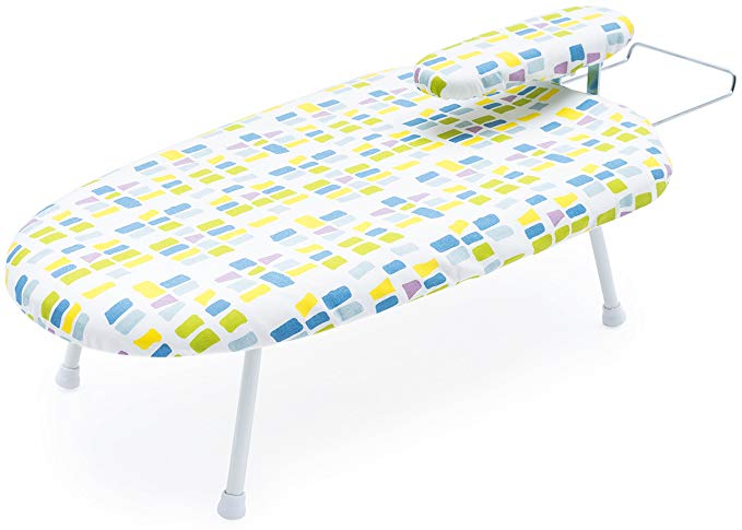 Tabletop Ironing Board with Detachable Mini Board - Compact Design - Perfect for Dorms and Small Spaces - Bottom Caps Provide Extra Protection