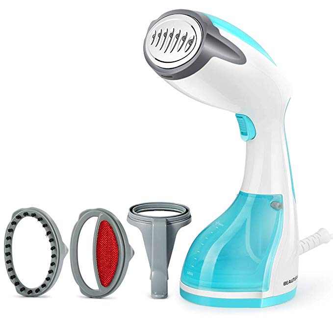 Beautural Steamer for Clothes, 1200-Watt Powerful Handheld Garment Steamers, Wrinkle Remover, Clean and Sterilize, 30s Fast Heat-up, Auto-Off, 100% Safe, 260ml High Capacity for Home and Travel