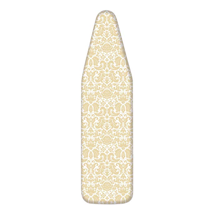 HOMZ Replacement Cover and Pad for Ironing Boards,Yellow Damask, 18