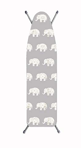 Laundry Solutions by Westex Damask Elephant Deluxe Ironing Board Cover, Grey